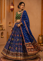 Raasrani Digital Print & Mirror Work Chaniya Choli in Muslin Cotton