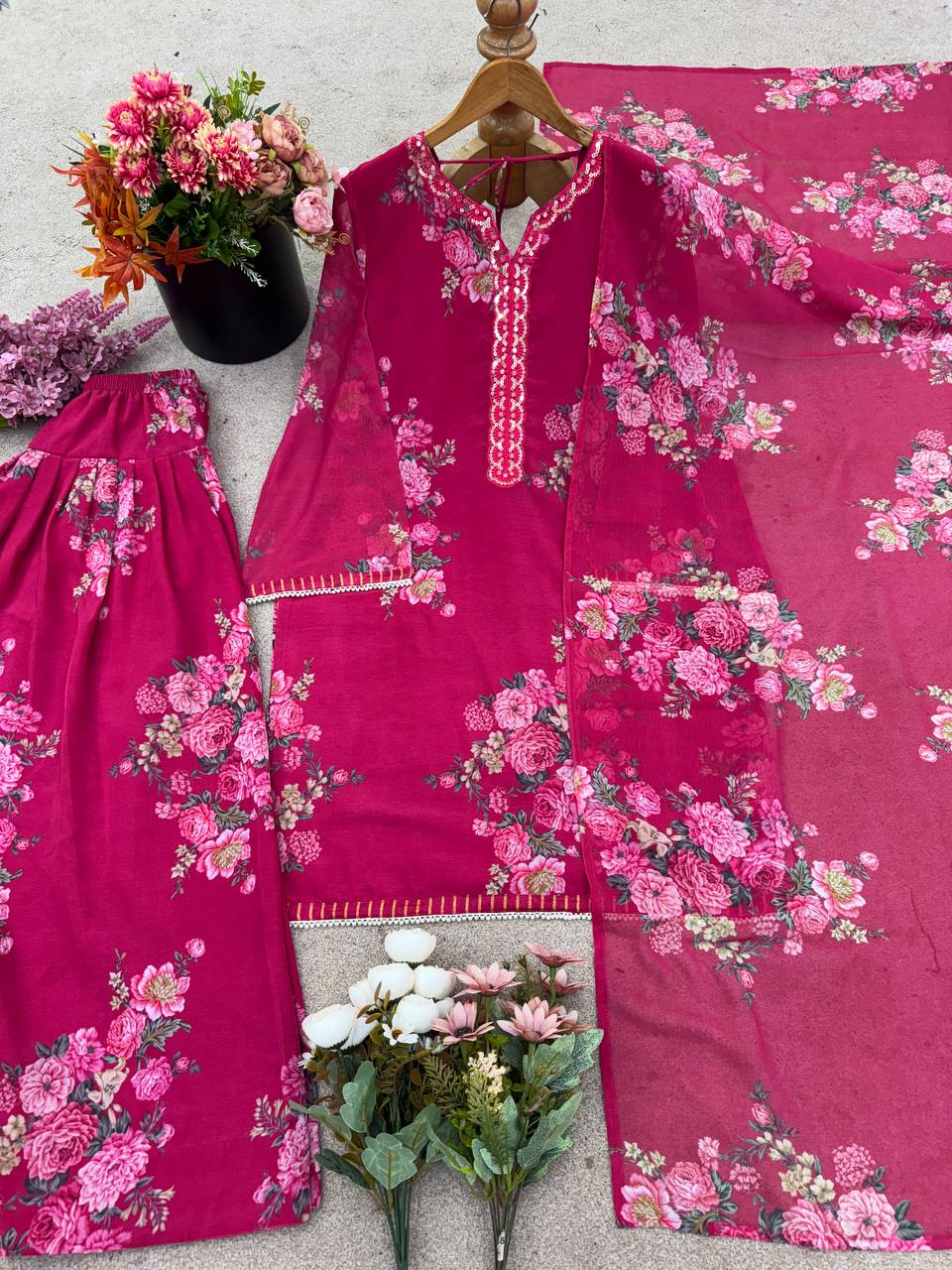 Georgette Digital Printed Pakistani Style Suit, Beautiful Gift for Her