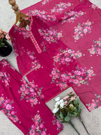 Georgette Digital Printed Pakistani Style Suit, Beautiful Gift for Her