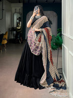Elegant Rayon Lehenga Choli Set with Mirror Lace Work