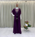 Designer Red Chinon Set with Sequins Embroidery Work & Kodi Latkan for Parties