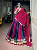 Rangrez Colorful Lehenga Choli Set with Gotta Patti Lace Work