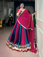 Rangrez Colorful Lehenga Choli Set with Gotta Patti Lace Work