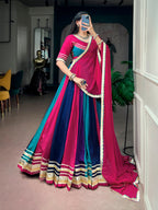 Rangrez Colorful Lehenga Choli Set with Gotta Patti Lace Work
