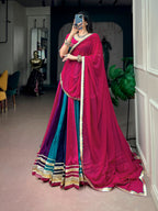 Rangrez Colorful Lehenga Choli Set with Gotta Patti Lace Work