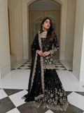 Luxury Sequence Work Sharara Suit Set