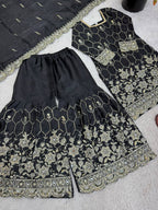 Luxury Sequence Work Sharara Suit Set