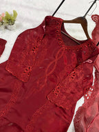 Women's Party Wear Sequin Embroidered Kurti Set with Palazzo