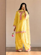 Classy Mul Chanderi Embroidery Work Salwar Suit Set