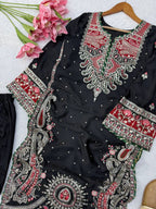 Meherika Pakistani Style Suit with Thread & Sequins Work