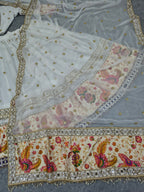 Vrishti Premium Georgette Lehenga Choli Set with Sequin & Foil Mirror Work