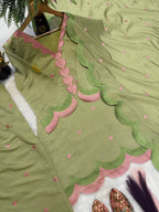 Classy Mul Chanderi Embroidery Work Salwar Suit Set