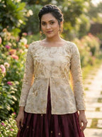 Trending Designer Lehenga with Full Sleeve Embroidered Blouse