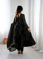 Heavy Handwork Mal Chanderi Gown Outfi