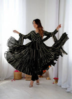 Heavy Handwork Mal Chanderi Gown Outfi