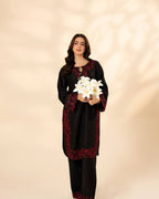 Luxury French Crepe Embroidered Co-ord Set for Women