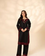 Luxury French Crepe Embroidered Co-ord Set for Women