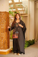 Elegant Printed Kurti with Matching Salwar and Dupatta