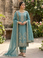 Premium Party Wear Embroidered Palazzo Set