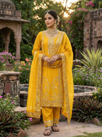 Designer Embroidery Sequence Work Palazzo Set