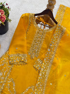 Designer Embroidery Sequence Work Palazzo Set