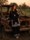 Ruhanika Roman Dell Silk Heavy Thread Embroidered Kurti with Palazzo Set