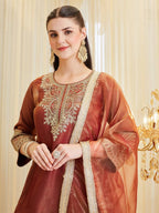 Premium Party Wear Outfit with Designer Lace Border Dupatta
