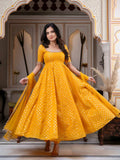 Festive Wear Mirror Embroidered Anarkali Suit for Women