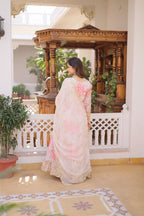 Premium Sequin Work Anarkali Gown with Cutwork Dupatta