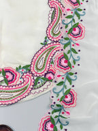Designer Heavy Georgette Farshi Suit with Thread Embroidery Work