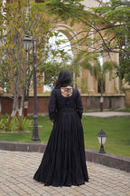 Rangrez Mirror Work Gota Patti Designer Navratri Gown