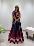 Designer Rayon Mirror Work Lehenga Choli with 6 Meter Flair and Gotta Patti Georgette Dupatta