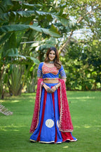 Sitara Pure Cotton Designer Lehenga Choli With 6 Meter Flair & Sequin Coding Work Bandhej Dupatta