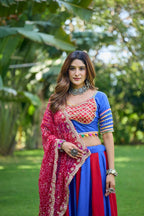 Sitara Pure Cotton Designer Lehenga Choli With 6 Meter Flair & Sequin Coding Work Bandhej Dupatta