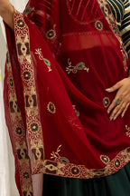 Designer Cotton Printed Lehenga Choli with Real Mirror Lace & Kutchi Gamthi Kodi Work