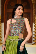 Royal Pure Cotton Designer Lehenga Choli With Heavy Thread & Sequin Work, Fancy Lace Detailing, 6 Meter Flair & Flared Choli
