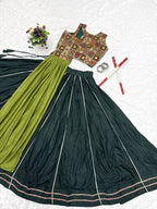 Royal Pure Cotton Designer Lehenga Choli With Heavy Thread & Sequin Work, Fancy Lace Detailing, 6 Meter Flair & Flared Choli