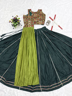 Royal Pure Cotton Designer Lehenga Choli With Heavy Thread & Sequin Work, Fancy Lace Detailing, 6 Meter Flair & Flared Choli