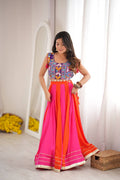 Meher Gota Patti Heavy Rayon Embroidered Lehenga Choli