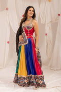 Navaratri 2026 Pure Rayon Lehenga Choli Set, Patola Print & Real Mirror Work, Embroidered Garba Outfit, Ready to Wear Festive Dress