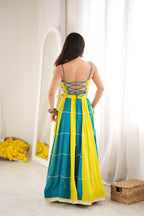 Noor Gota Patti Heavy Rayon Embroidered Lehenga Choli
