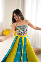 Noor Gota Patti Heavy Rayon Embroidered Lehenga Choli