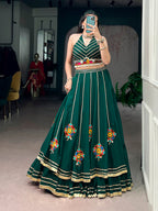 Garvika Gamthi Mirror Work Navratri Lehenga Choli Set