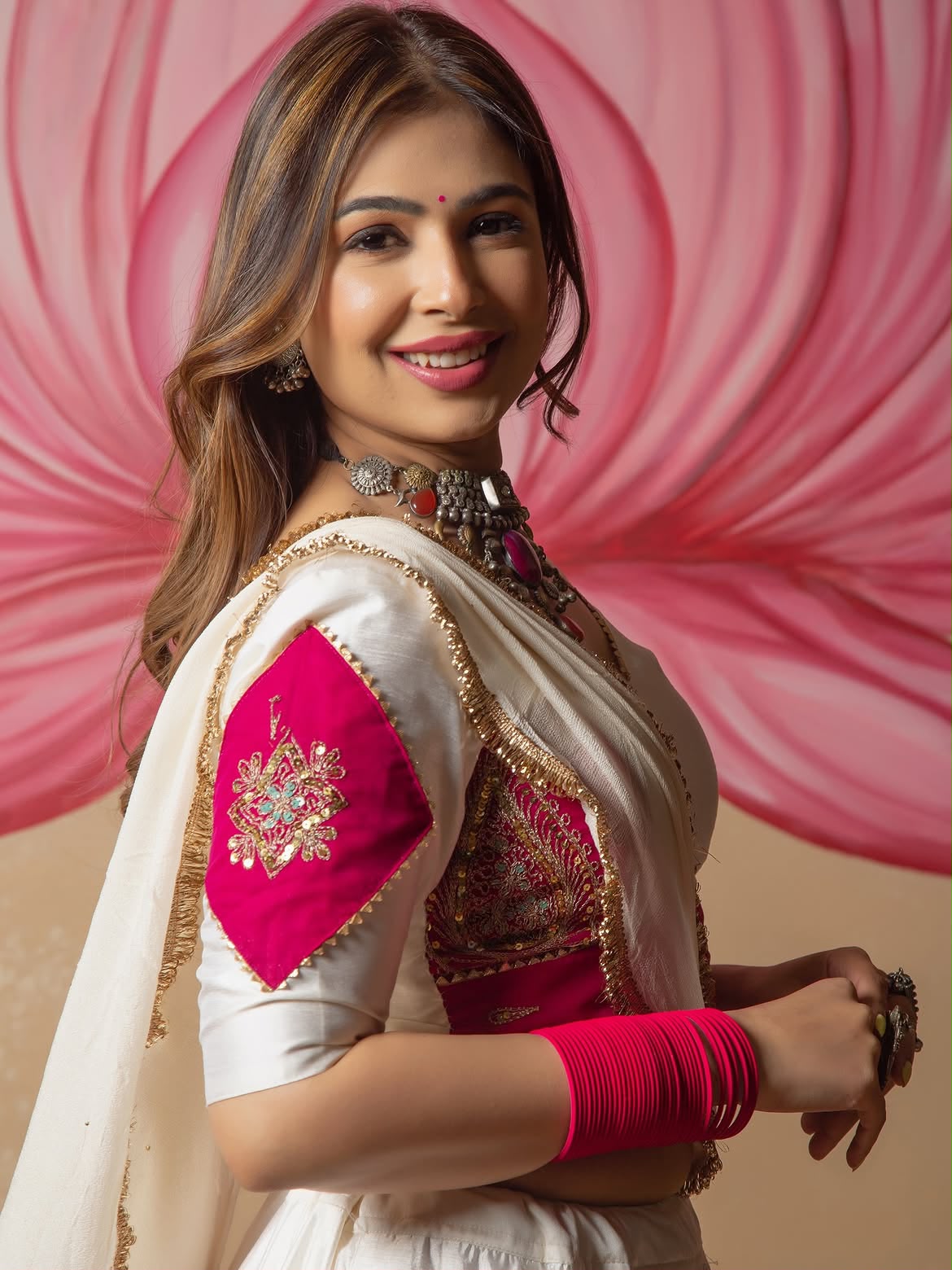 Noorani Chinon Designer Lehenga Choli with Heavy Embroidery, Fancy Lace Work, 6 Meter Flair & Dupatta