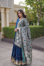 Aarzoo Fendy Silk Sequin Embroidered Gown Set