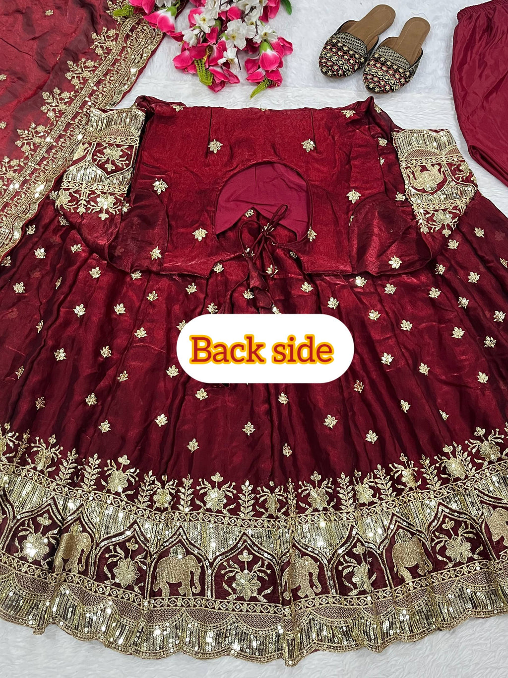 Festive Wear Long Anarkali Suit with Heavy Embroidery Dupatta