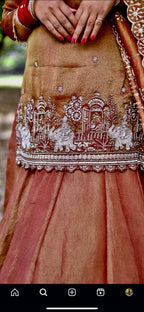 Premium Simmer Silk Lehenga with Zari and Multi Needle Embroidery