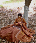 Premium Simmer Silk Lehenga with Zari and Multi Needle Embroidery