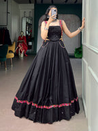 Mehera Pure Cotton Mirror Work Navratri Lehenga Choli Set