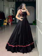 Mehera Pure Cotton Mirror Work Navratri Lehenga Choli Set